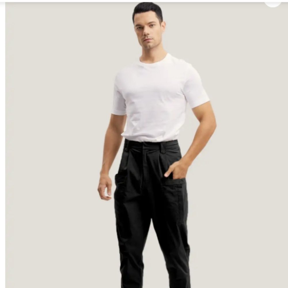 Gentle Herd Cotton-Blend Tapered Leg Trousers